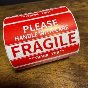 Fragile Role of 500 Stickers. Sealed